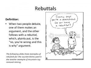 Rebuttals definition