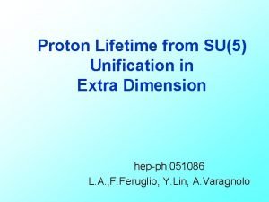 Proton lifetime plan