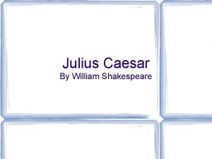 Julius caesar shmoop