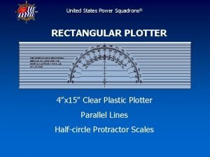 United States Power Squadrons RECTANGULAR PLOTTER 0 12