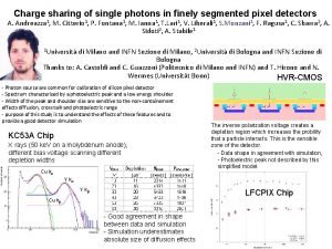 Charge sharing of single photons in finely segmented