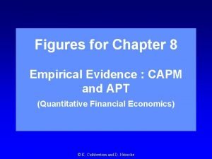 Figures for Chapter 8 Empirical Evidence CAPM and