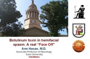 Botulinum toxin in hemifacial spasm A real Face