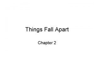 Things fall apart chapter 2 summary