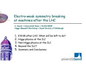 Electroweak symmetry breaking at machines after the LHC