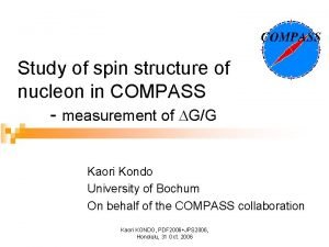 Study of spin structure of nucleon in COMPASS