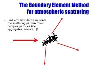 The Boundary Element Method for atmospheric scattering Problem