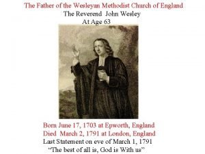 John wesley methodist