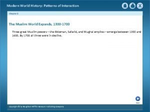 Modern World History Patterns of Interaction Chapter 2