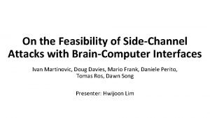 On the Feasibility of SideChannel Attacks with BrainComputer