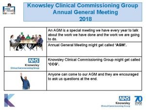 Knowsley Clinical Commissioning Group Annual General Meeting 2018