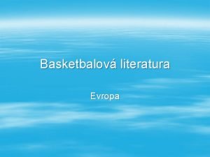 Basketbalov literatura Evropa I takto vypad basketbal Didaktika