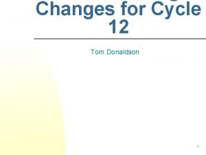 Donaldson cycle