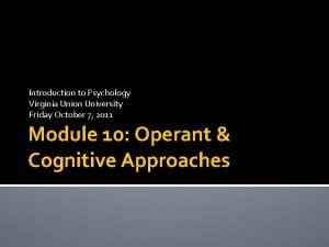 Shaping psychology