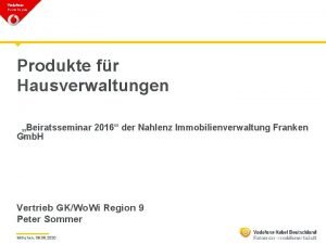 Produkte fr Hausverwaltungen Beiratsseminar 2016 der Nahlenz Immobilienverwaltung