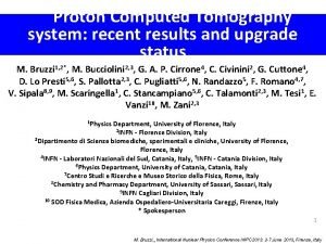 Proton Computed Tomography system recent results and upgrade