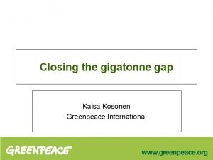 Kaisa kosonen greenpeace Kaisa kosonen greenpeace