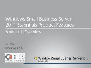 Windows small business server 2011 essentials