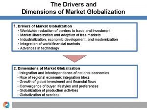Drivers of market globalization