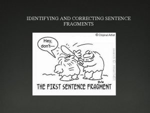 Identifying complete sentences