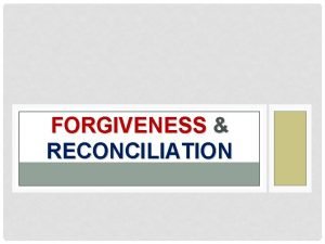 What is forgiveness mean What is forgiveness mean