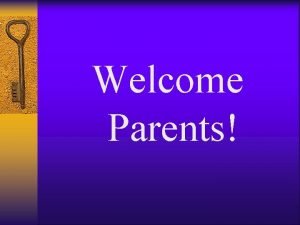 Welcome Parents Unlocking th 6 Grade Language Arts