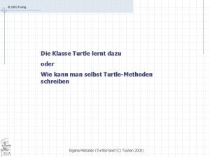 2003 Pohlig Die Klasse Turtle lernt dazu oder