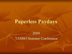 Tasbo summer conference