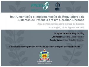 Instrumentao e Implementao de Reguladores de Sistemas de