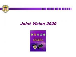 Joint vision 2020