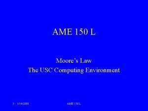 Usc ame Usc ame