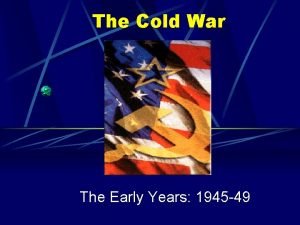 Marshall plan cold war