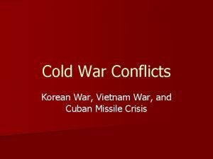 Cause of korean war