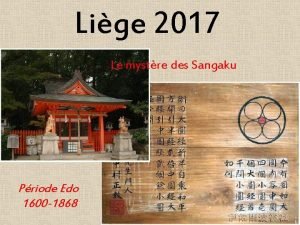 Lige 2017 Le mystre des Sangaku Priode Edo