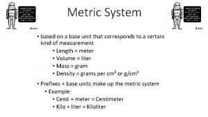 What is the metric system based on