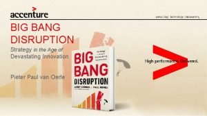 Big bang disruption examples