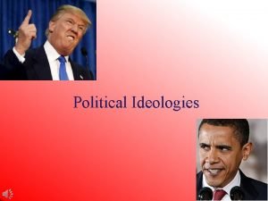 Two dimensions of political ideologies