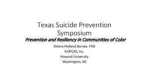Texas suicide prevention symposium Texas suicide prevention symposium