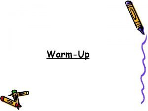 Define:warmup