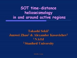 SOT timedistance helioseismology in and around active regions