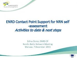 Enrd contact point