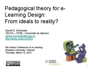 Pedagogical design for e learning