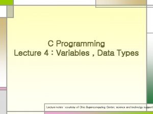 C data types with examples