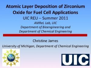 Atomic Layer Deposition of Zirconium Oxide for Fuel