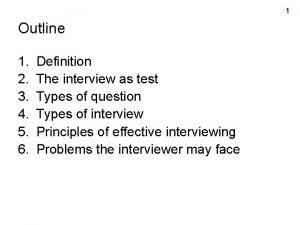 Disadvantages of unstructured interviews