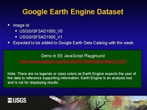Google earth engine datasets