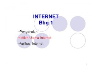 Pengenalan internet