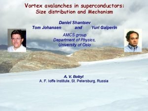 Vortex avalanches in superconductors Size distribution and Mechanism