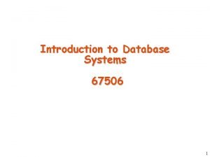 Introduction to database quiz