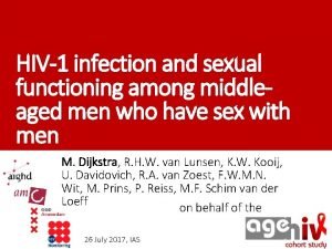 HIV1 infection and sexual functioning among middleaged men